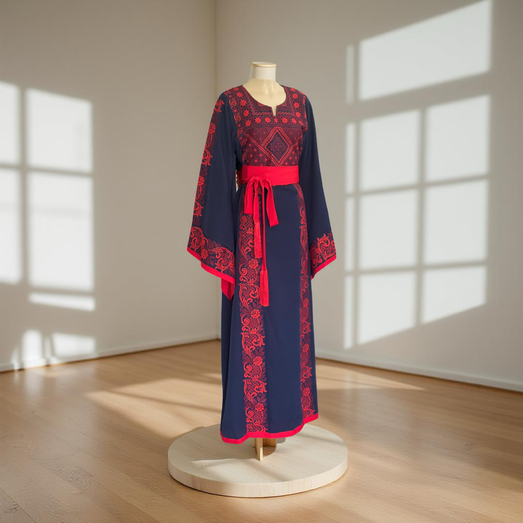 Elegant navy blue thobe