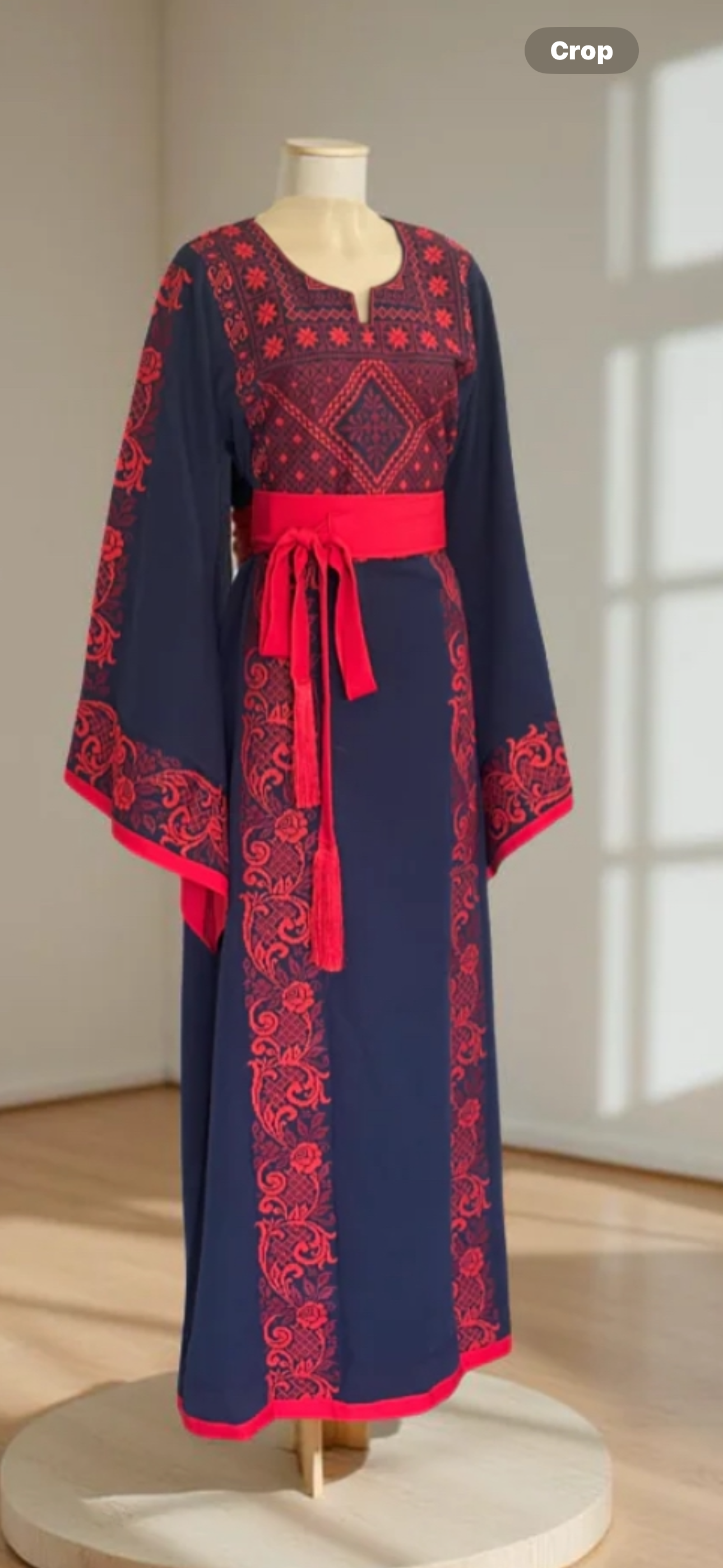 Elegant navy blue thobe