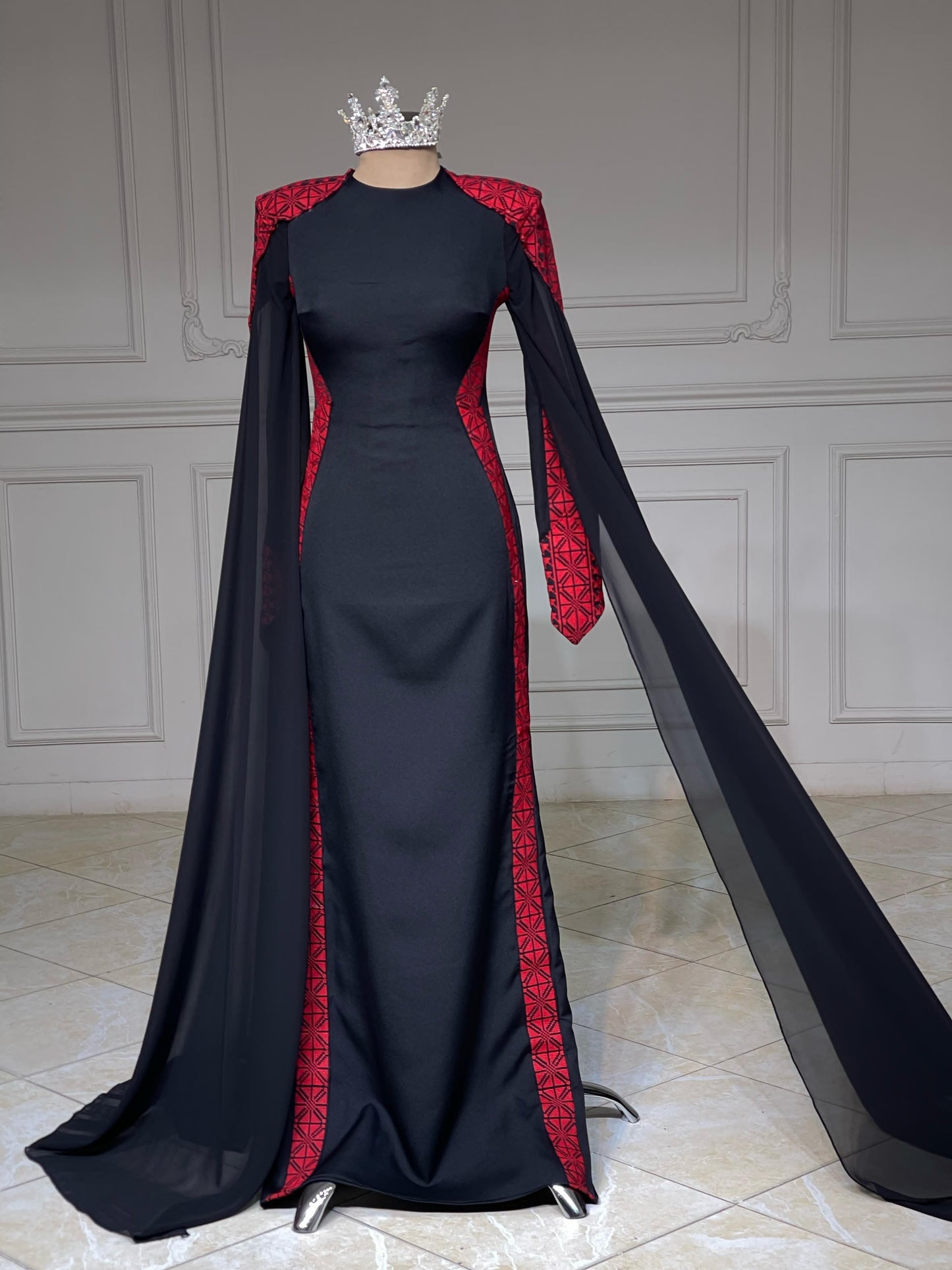 Black and red dress