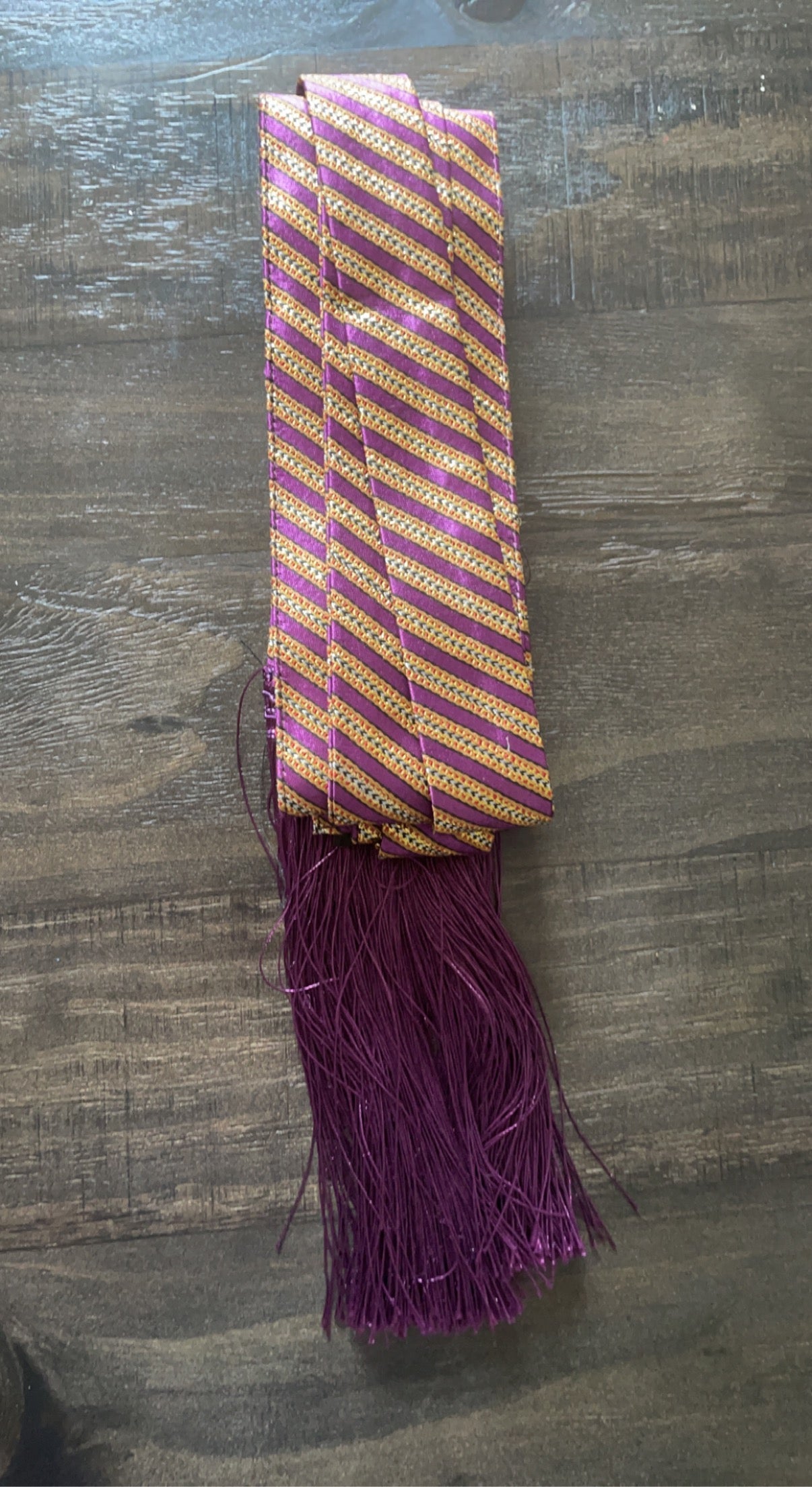Purple and gold Kashmir belt