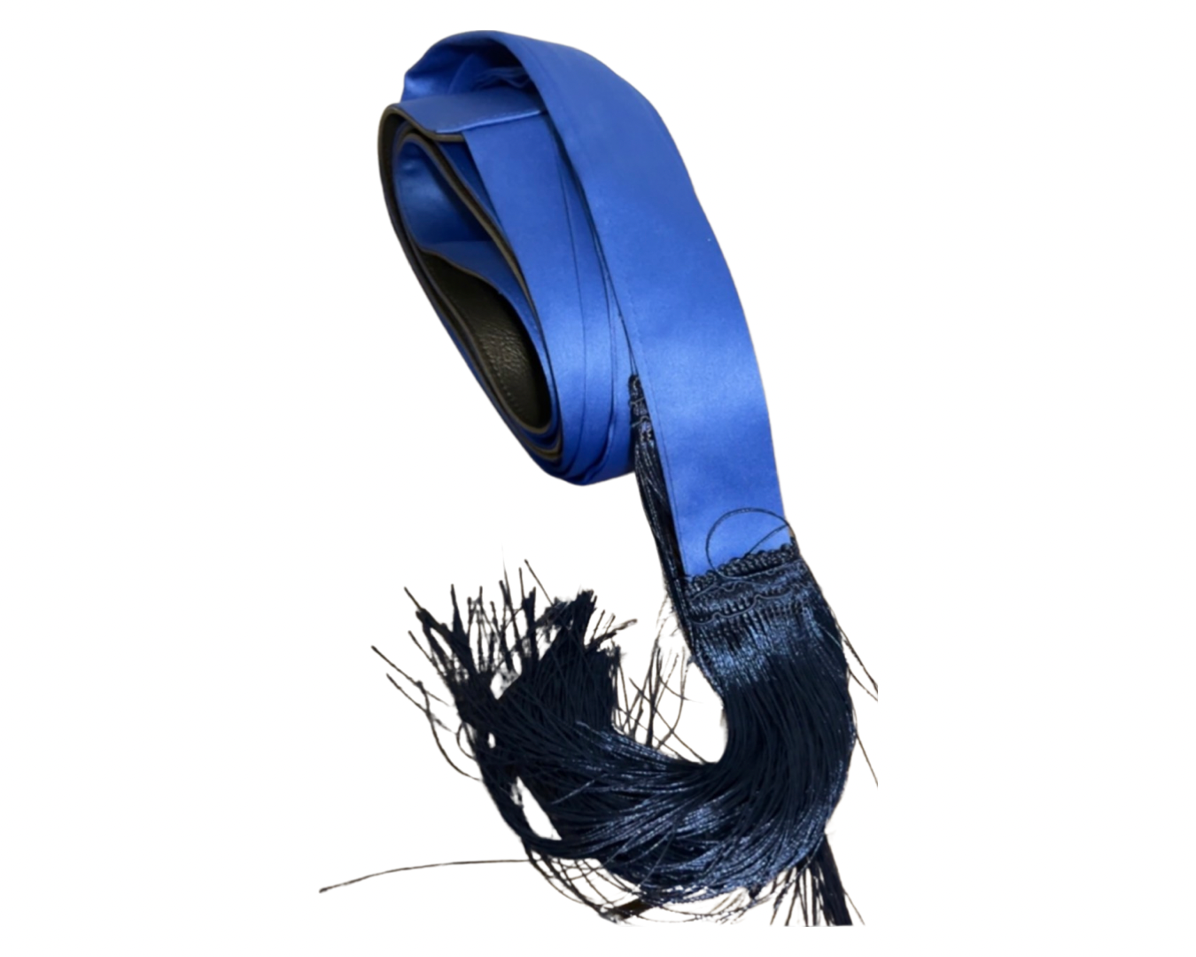 Royal blue satin belt Modest Elegance Boutique