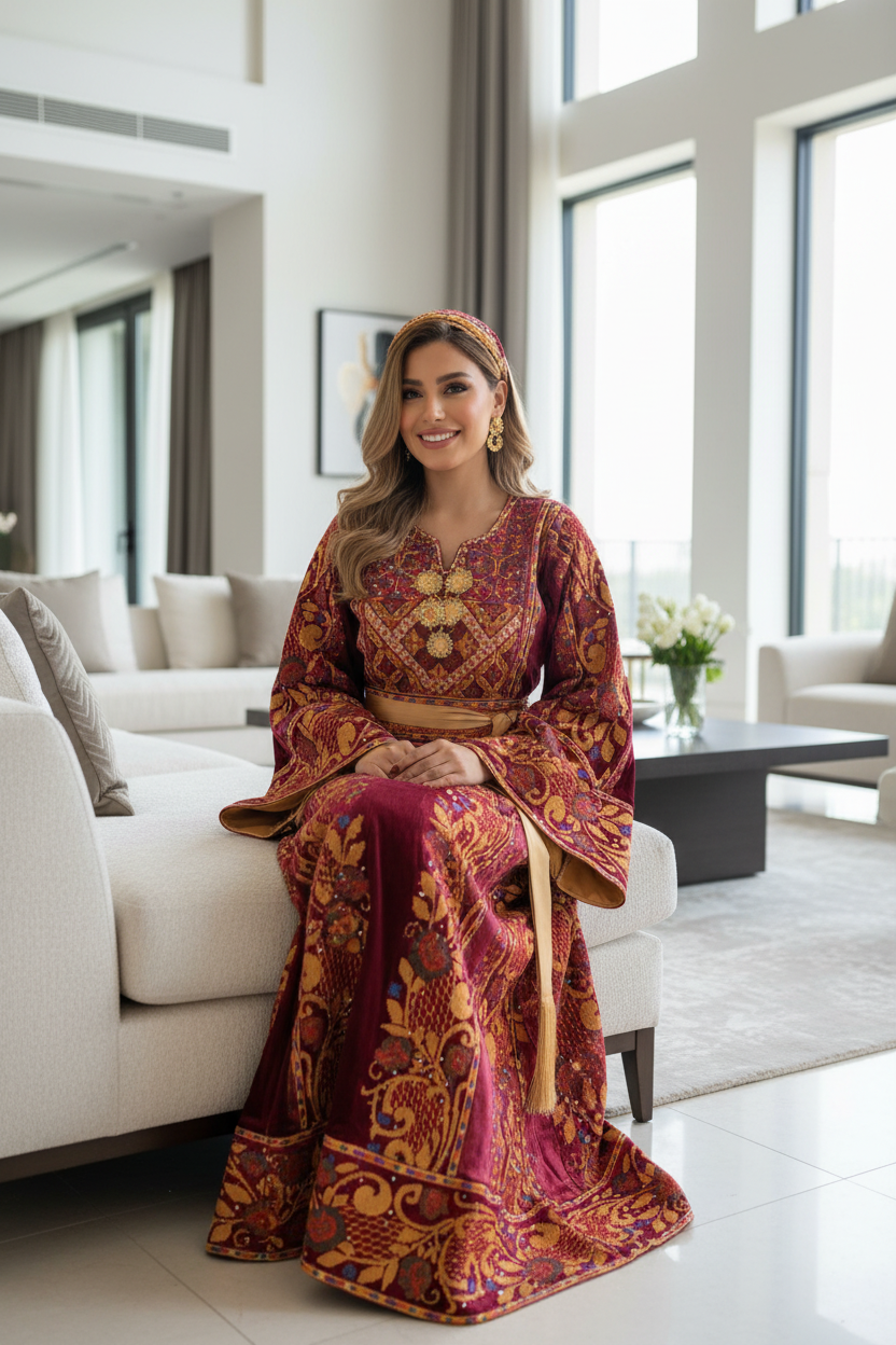 Burgundy silk velvet