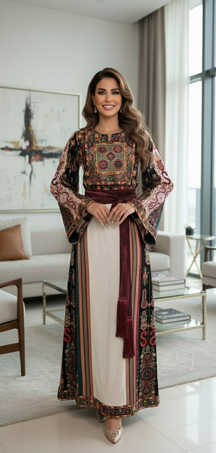 Off- white Majdalwee thobe