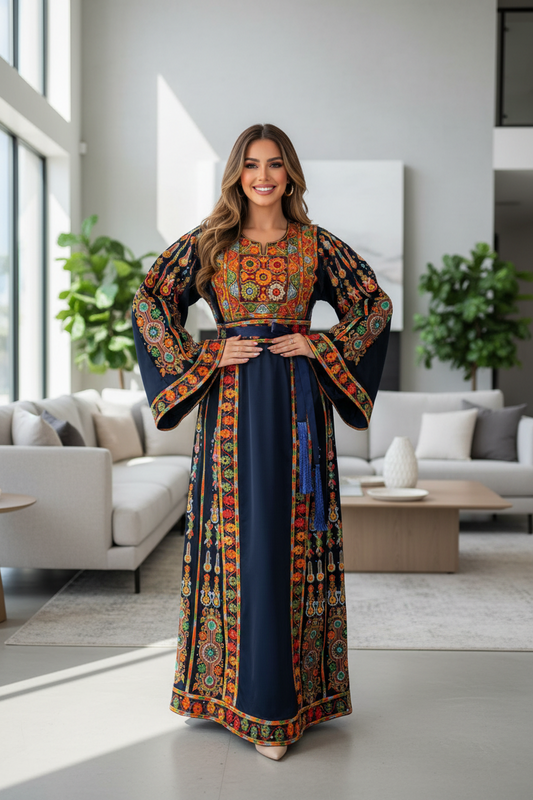 Navy blue silk velvet