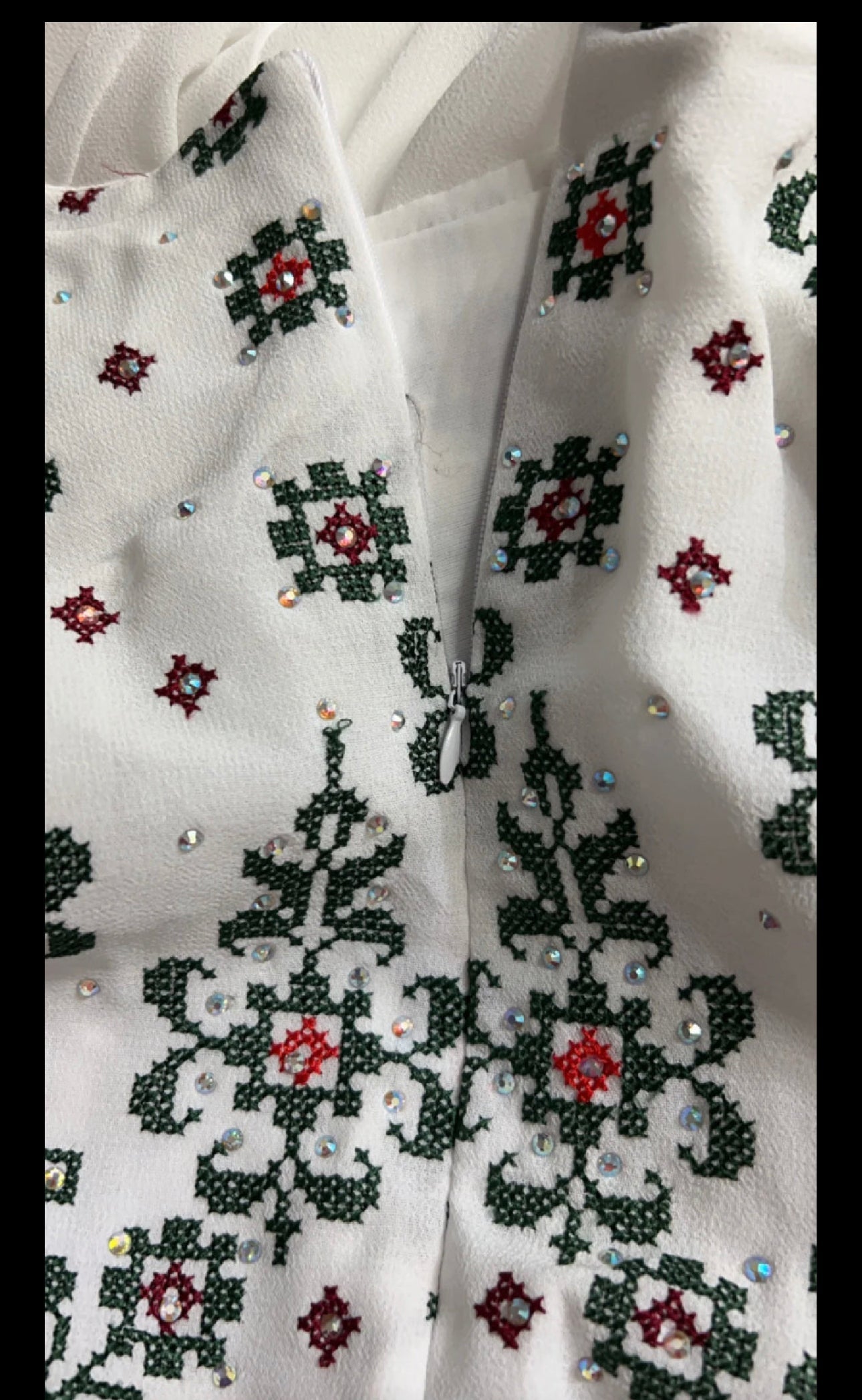 Beautiful white embroidered dress