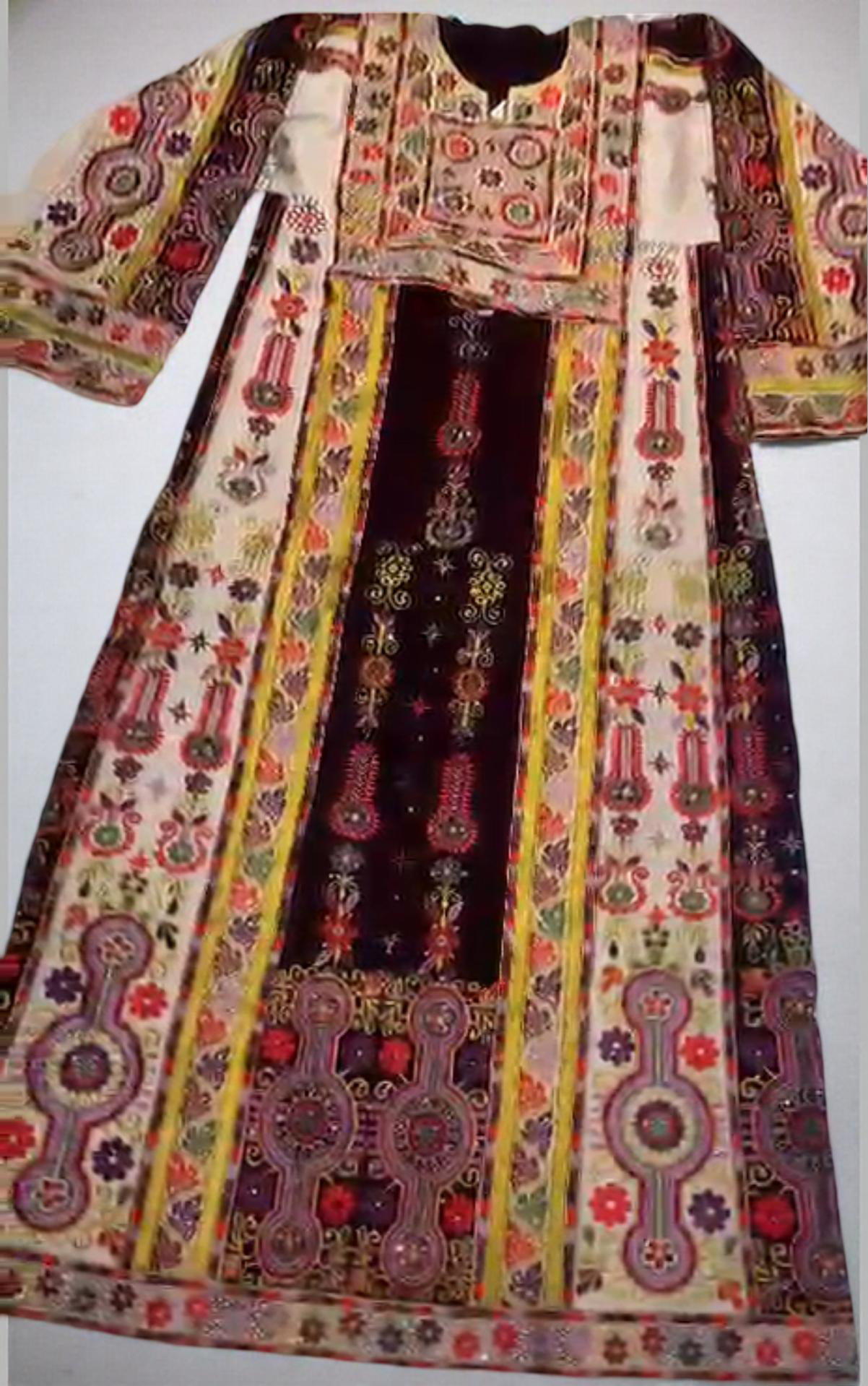 Burgundy velvet thobe