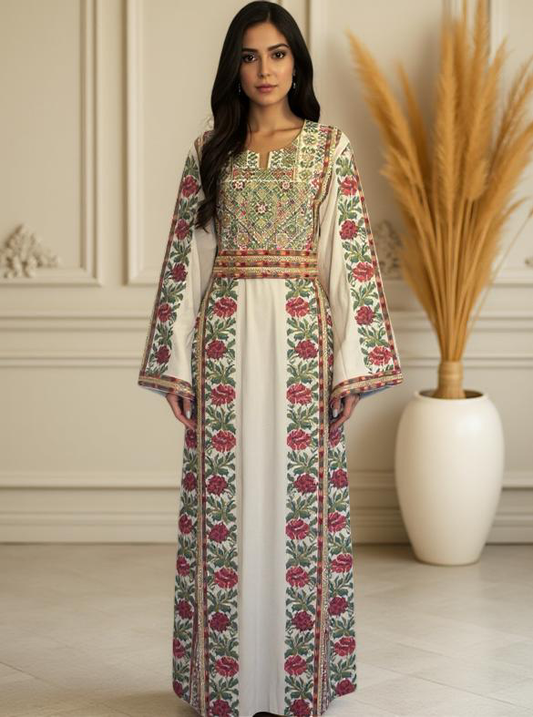 Beige thobe with good sabayel