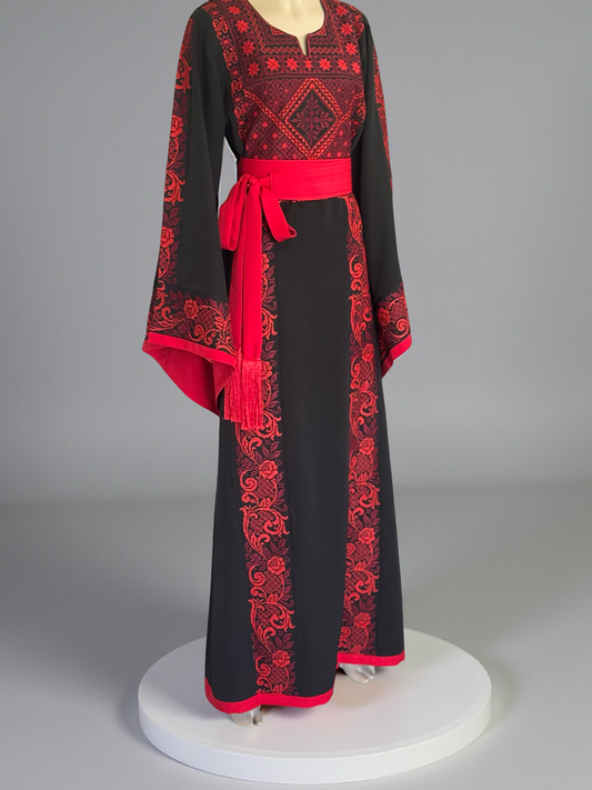 Elegant black thobe