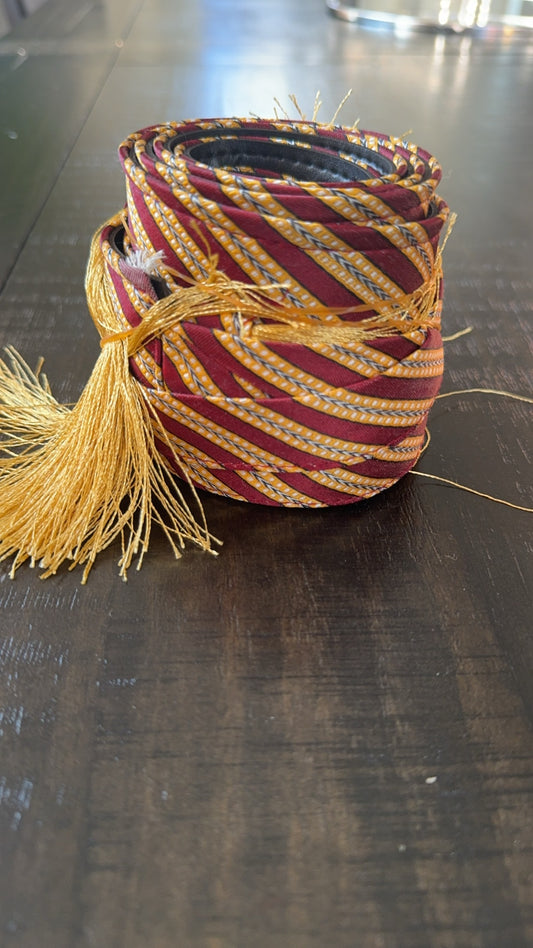 Burgundy thin stripes, Kashmir