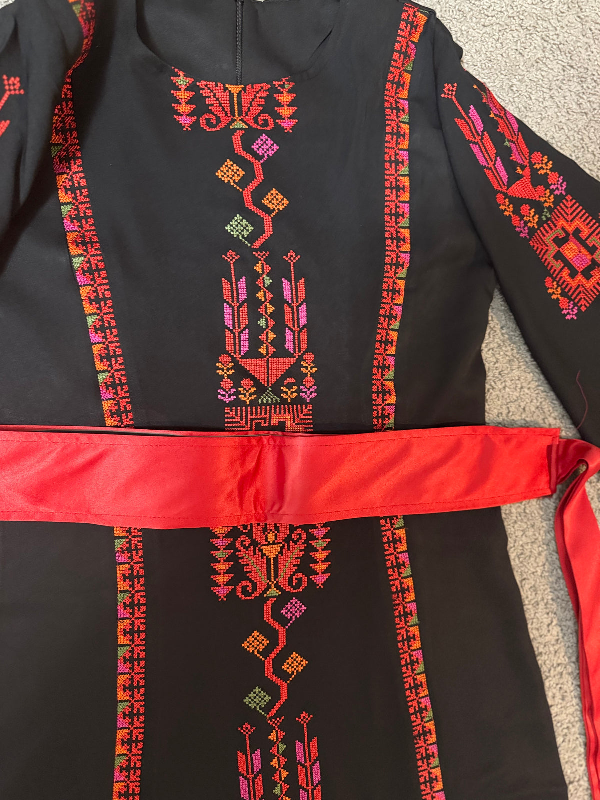 Black Embroidered Dress