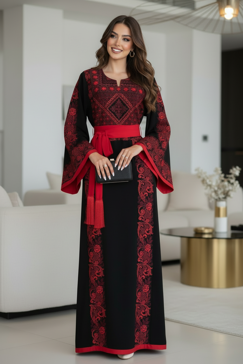 Beautiful Woman Clutch at Waist