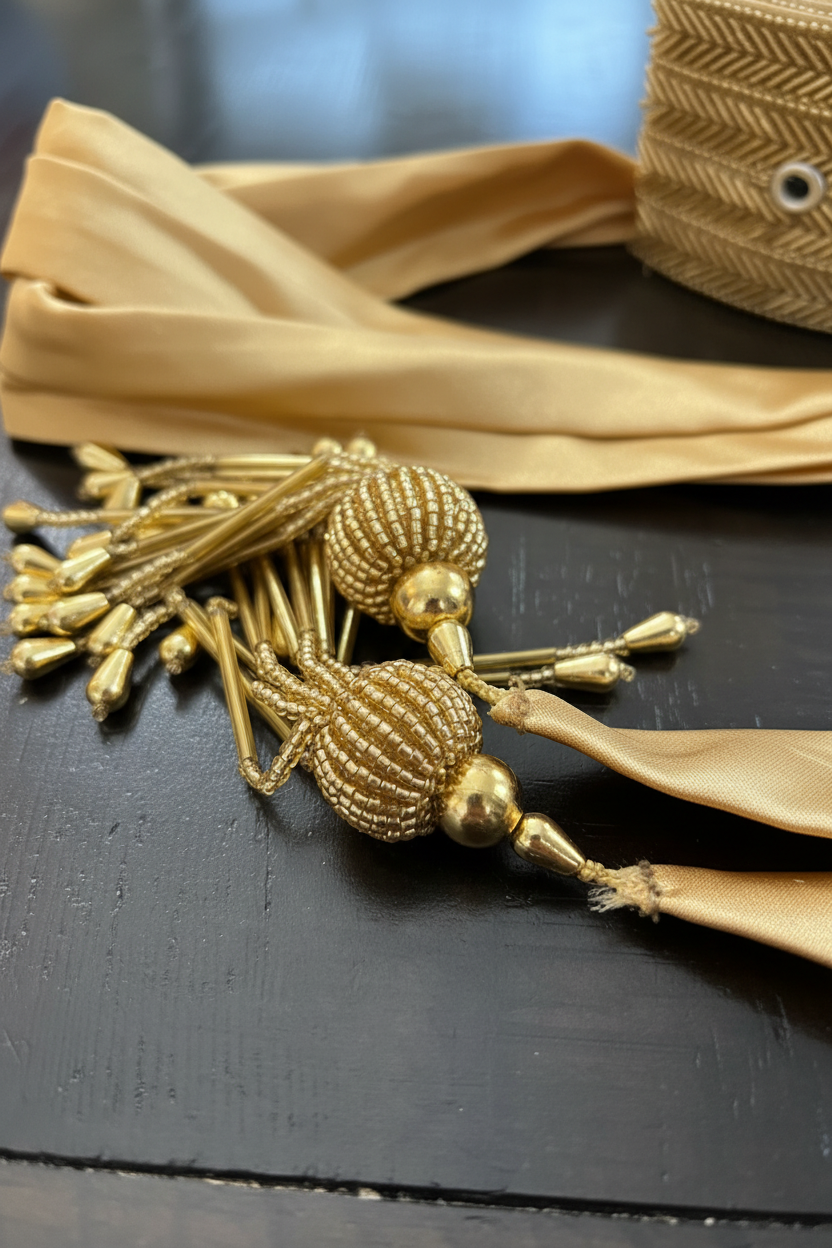 Ornate tassel detail